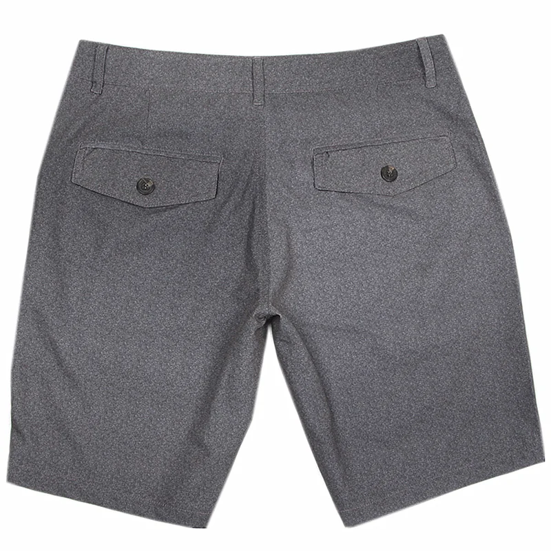 Men Summer Business Casual Elastic Shorts Waterproof Quick-drying Travel Five-pants Fiber Mixed Loose Style Leisure Fishing stretch pants business pants