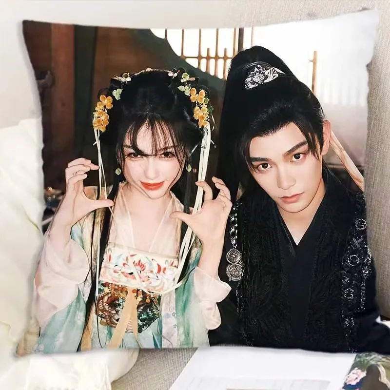 Ding Yuxi Yu Shuxin 포스터 양면 인쇄 베개 케이스 TV 사랑 게임 ..