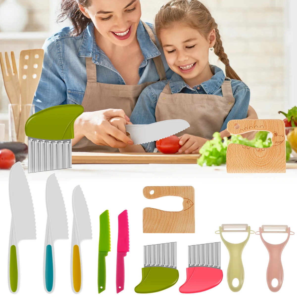 Juego Cuchillos Cocina Multipiezas Set + Gratis!