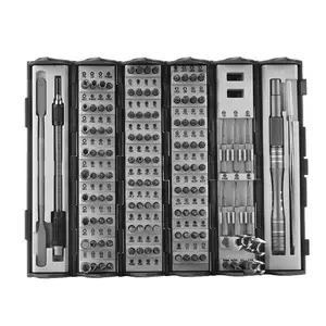 Mini Screwdriver Set 128 In 1 Precision Screwdriver Bit Sets Portable Repair Tool Kit Anti-Slip Screwdriver Set For Eyeglasses