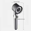 Shower showerhead High Pressure Shower Head One Button Water Stop Water Water Saving Adjustable 4 Mode Water Massage Shower Head 2