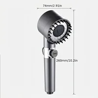 Shower showerhead High Pressure Shower Head One Button Water Stop Water Water Saving Adjustable 4 Mode Water Massage Shower Head 2