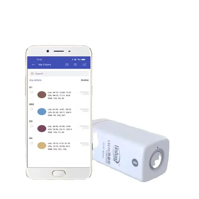 LS170 LS171Colorimeter for Coating Color Checker Colorchecker Portable Digital Mobile APP Pantone Ncs Ral Cmyk 45°/0° /8° 6