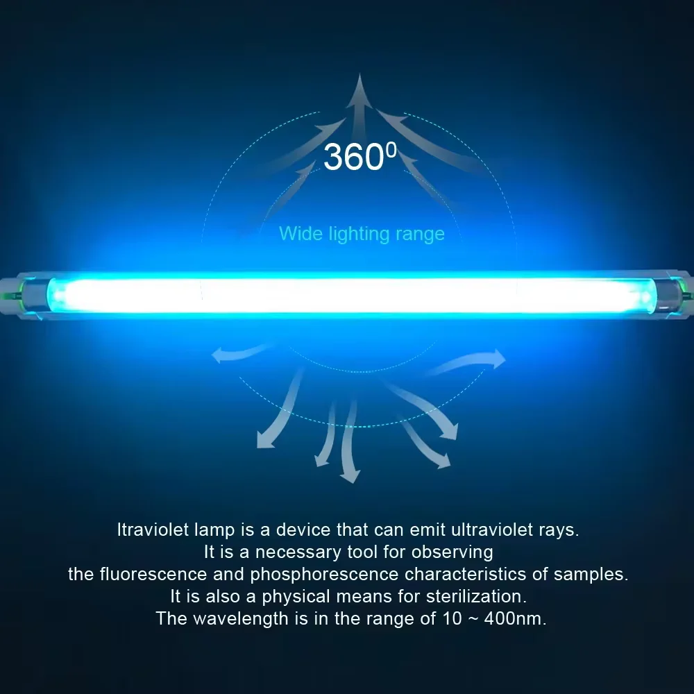 UV Sterilization Lamp T5 CFL Sterilization UV Quartz Lamp Tube With Ozone 6W 8W 220V 110V For Room