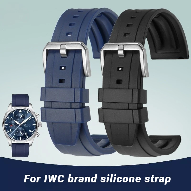 

Ремешок силиконовый для наручных часов IWC Португалия пилот спитфайрмарк 18 IW328201 IW377709 синий 20 мм 22 мм быстросъемный мужской резиновый ремешок для часов