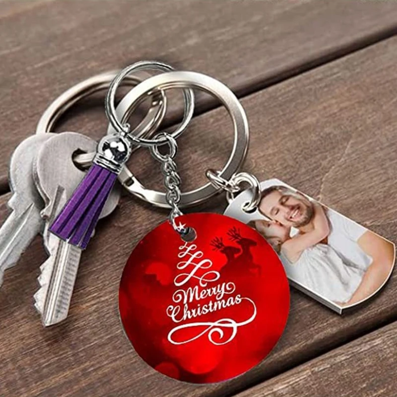 DIY Blank Keychain Drop Earrings Heat Transfer Mouse Pad Coasters Color Tassels