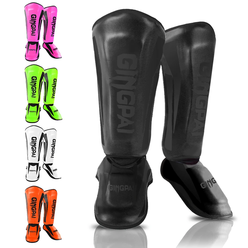 Youth/Adult Kids MMA Boxing Shin Guards Instep Kickboxing Ankle Support Equipment Karate Protectors Sanda Muay Thai Leggings DEO soccer shin guards shin guard pads kickboxing shin guards kickboxing leg guards