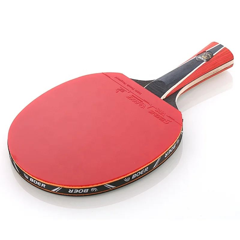 

6 Star Table Tennis Racket Rubber Ping Pong Paddle Indoor Outdoor Professional Rackets Advanced Pingpong Training with Carry Bag