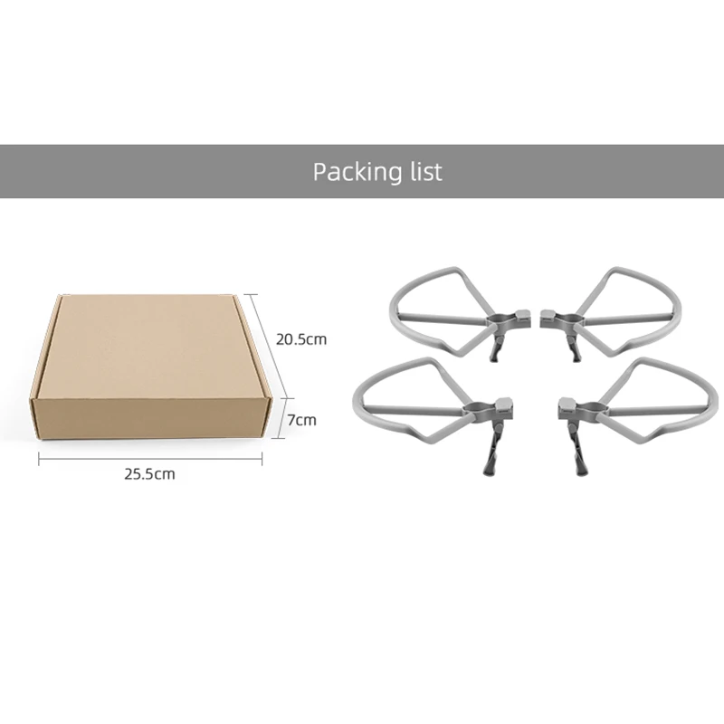 Protection d'hélice pour drone, garde-hélice avec train d'atterrissage surélevé, 2 pièces