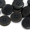 HENGC 15/20mm Round Matte Black Resin Coat Buttons For Clothes Retro Man Suit Jacket Cardigan Needlework DIY Crafts Wholesale 6
