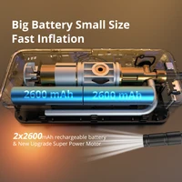 CARSUN Rechargeable Air Pump Tire Inflator Portable Compressor Digital Cordless Car Tyre Inflator For Motocycle Bicycle Balls 6