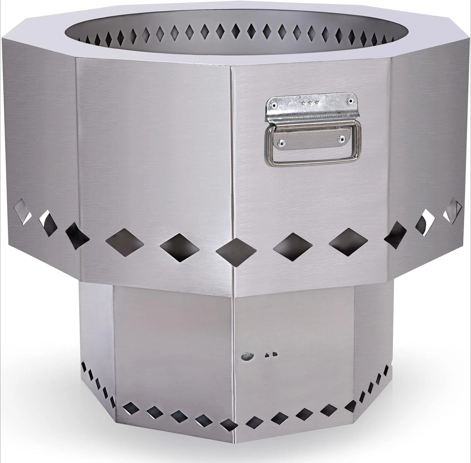 Stainless Steel Fire Pit - Smokeless Portable Design Woodpellet Firepits with Enhanced Airflow for Efficient Flames 2