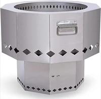 Stainless Steel Fire Pit - Smokeless Portable Design Woodpellet Firepits with Enhanced Airflow for Efficient Flames 2
