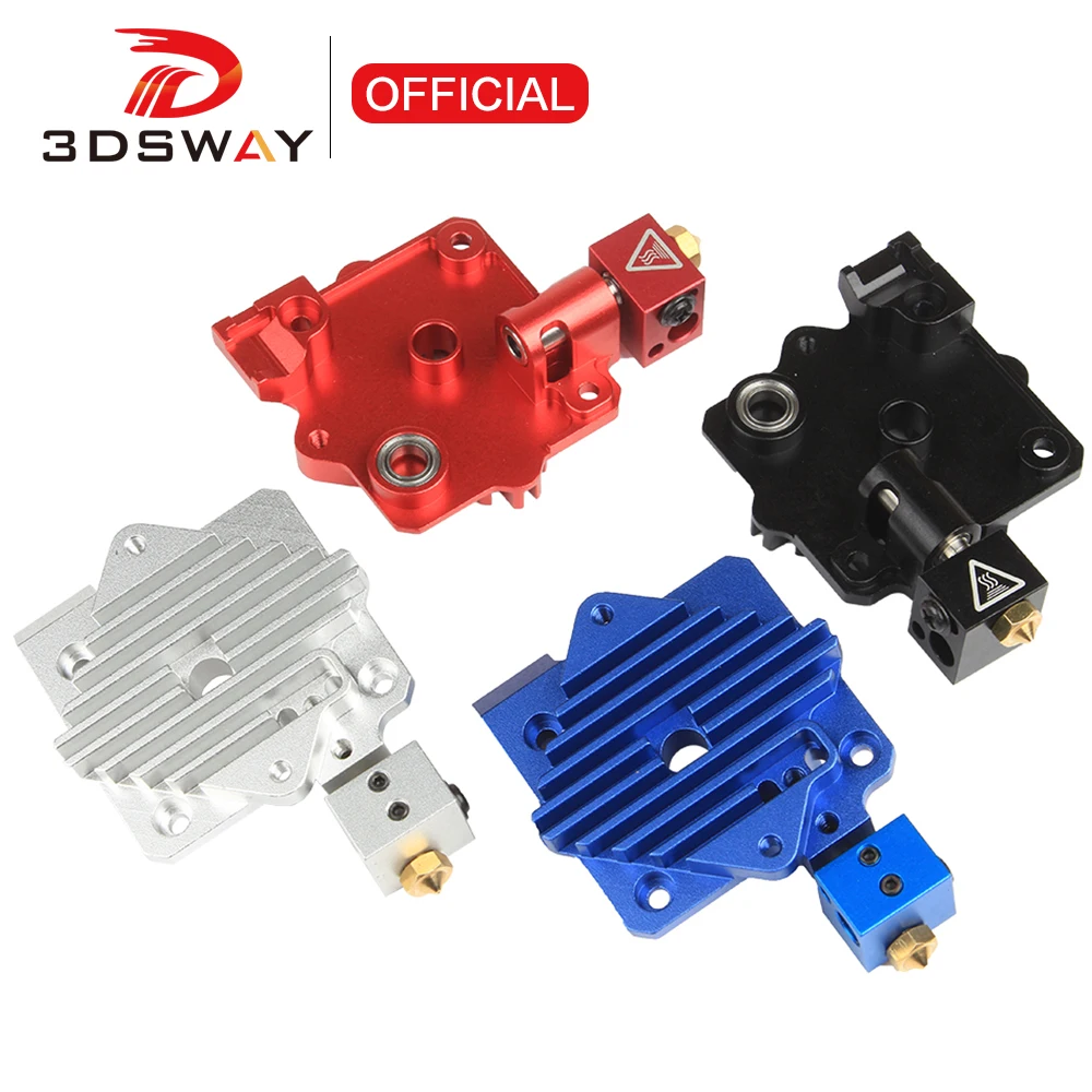 3DSWAY 3D Printer Parts Titan Aero Heat Sink Cooling block V6 Extruder Short Range Hotend 1.75mm Radiator 1pc 3d printer parts cr8 heat sink aluminum block radiator 27mm 22mm 12mm for for mk10 v6 extruder hotend creality bowden