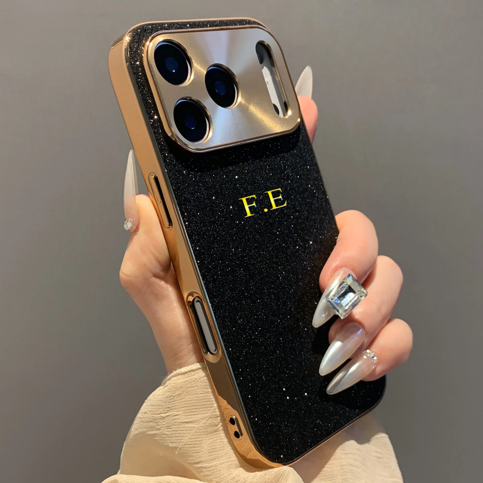 Custom Name Sparkling Glitter Phone Case for iPhone 13 14