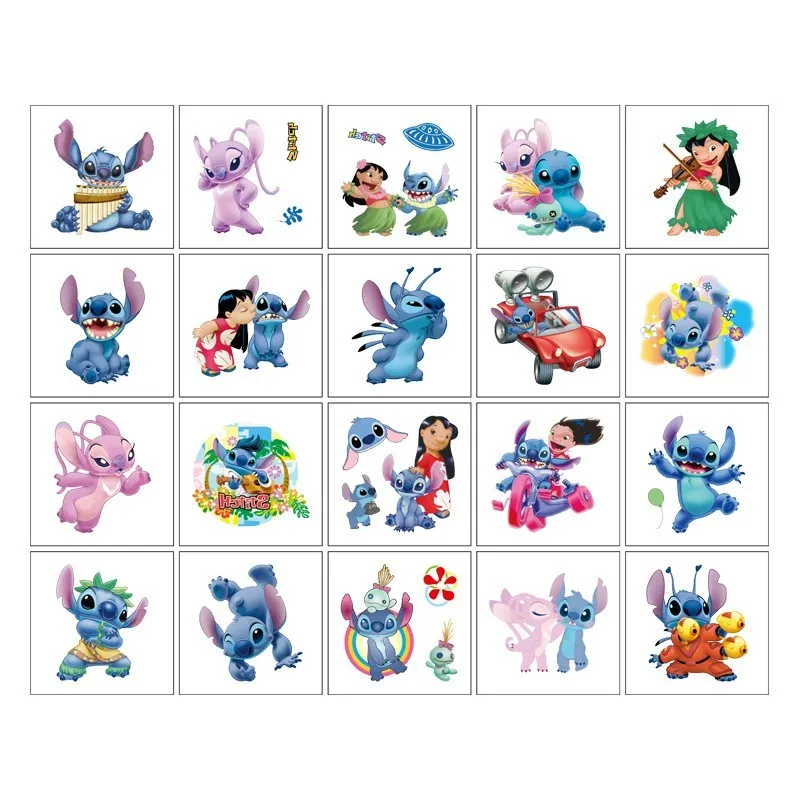 20Pcs/set Marvel Spider Man Tattoo Stickers Princess Cartoon Tattoo For Kids Birthday Gift Fake Children Body Art Tattoos Toys 6