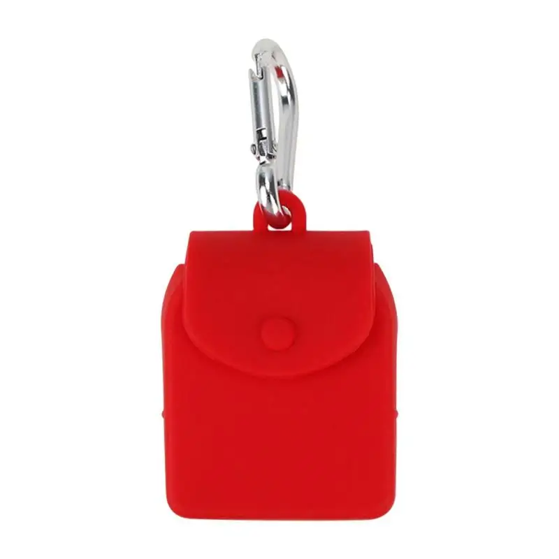 

Mini Pouch For Purse Silicone Small With Carabiner Design Portable Decorative Storage Purse For Changes Keys Coins Sports Towels