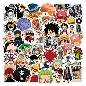 One Piece Stickers Pack Vinyl Laptop Helmet Phone Luggage Decal 50Pcs Anime