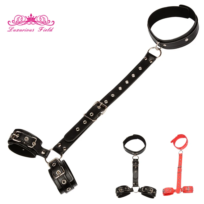 BDSM Bondage Restraints Collar Fetish Gags Adult Games Erotic Sex Toys For Woman Couples Slave Neck Handcuffs sex party toys,erotic sex toy,sex toys,sex bondage toys