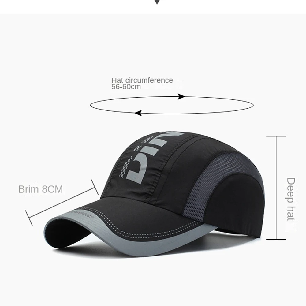 Gorra de béisbol transpirable para deporte y protección solar_voghion.com
