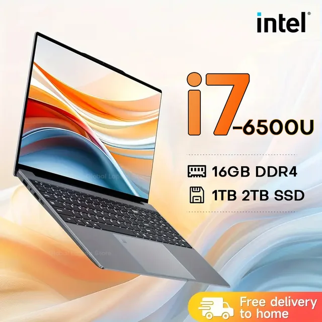 Ordinateur portable Xiaman 15,6 pouces Intel Core I7 6500U Windows 11, 16 Go de RAM, 512 Go 1 To SSD, ordinateur portable portable, ordinateur portable de jeu 1