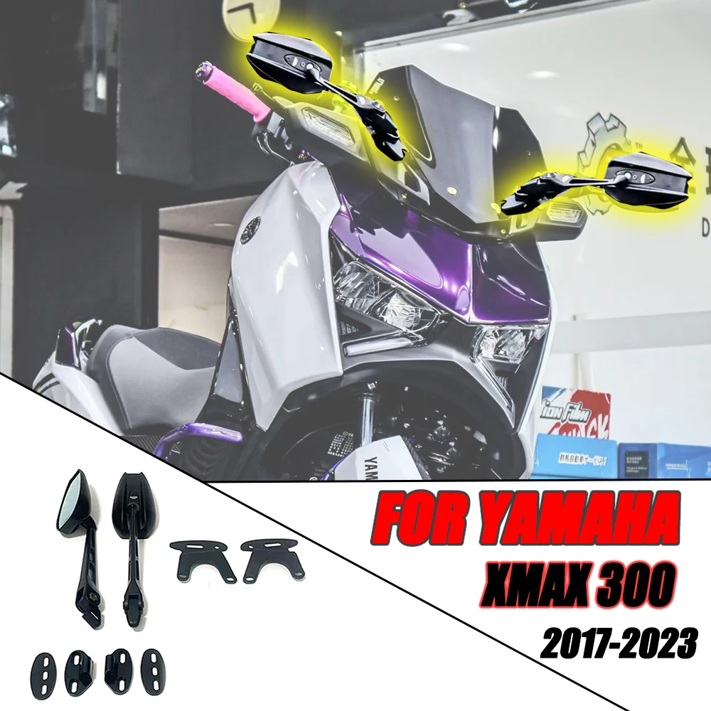 

Xmax300 Motorcycle Accessories Mirror Set Suitable For Yamaha XMAX300 2017-2023 Rearview Mirror Forward Bracket Set X MAX 300
