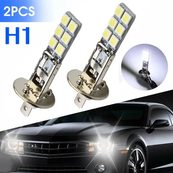 2PC NEW H1 6000K Super White 55W LED Headlight Bulbs Kit Fog Driving Light Lamp Replacement Parts 1