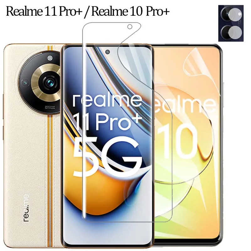 Realme 11 Pro Idrogel Pellicola Realme 11 Pro Plus Hydrogel Screen Protector Realme 10 Pro Plus Pellicola Trasparente Realmi 10 Vetro Morbido Realme 1