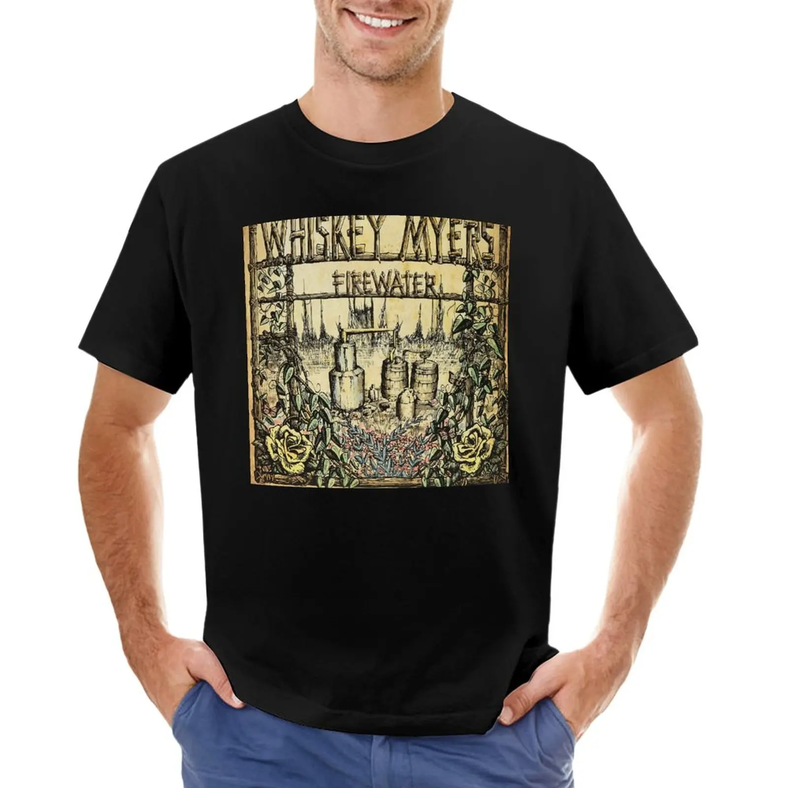 

TIGASATUJULI MYERS FIREWATER T-Shirt Blouse Tee shirt men workout shirt