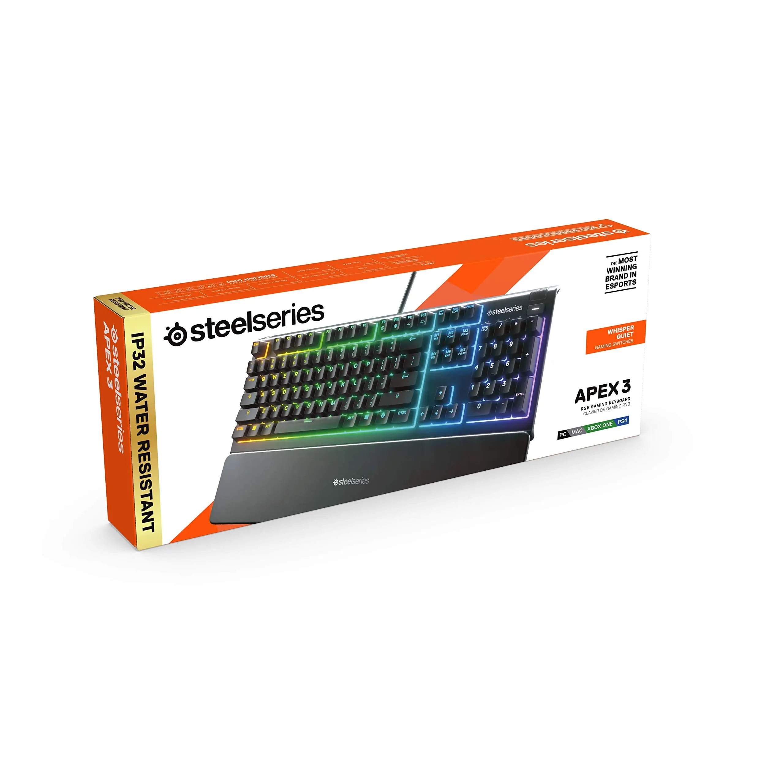 SteelSeries Apex 5 Mechanical Gaming Keyboard – RGB Illumination