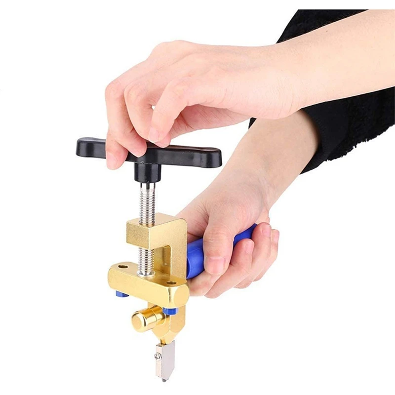 2-In-1 Ceramic & Glass Tile Cutter Portable Construction Hand Tool Diamond Glass Cutter Set For Tile Cutting 4
