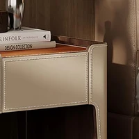 Table De chevet esthétique moderne, Design minimaliste, classique, tendance, rangement Premium, meubles De chambre à coucher 3