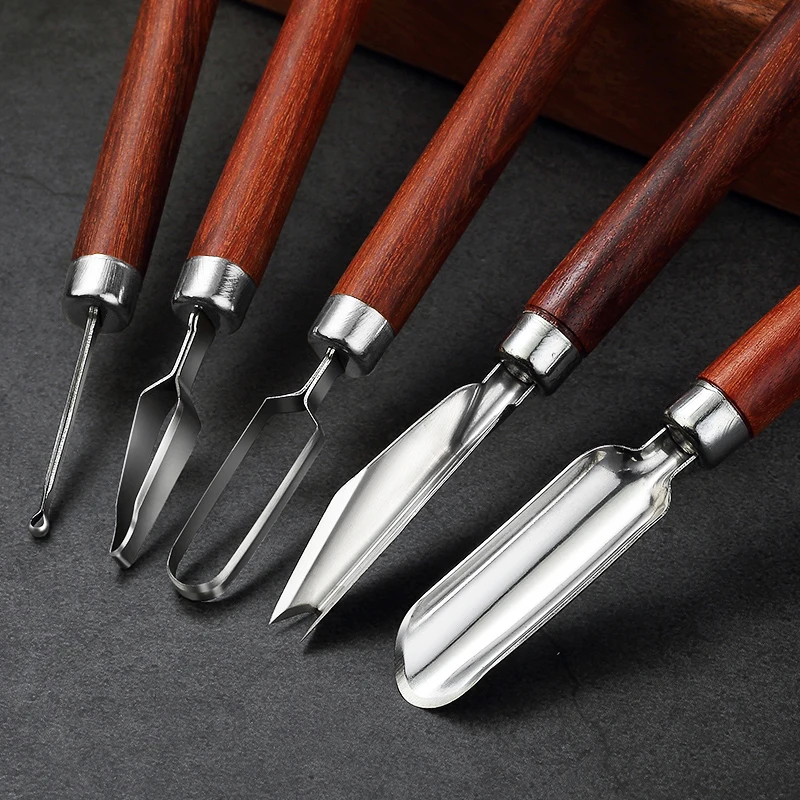 Stainless Steel Fruit Carving Knife Set for Kitchen Decoration