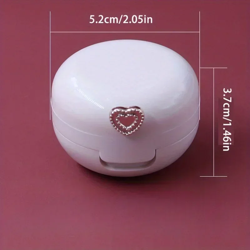 1pc Lip Balm Container with Mirror and Applicator - Portable Cream Packaging Case - Essential Beauty Product for On-the-Go