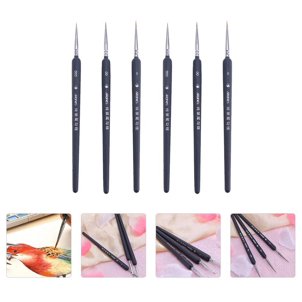 

Paint Brush Watercolor Painting Miniature Set Hair Pen Nylon Artist Weasel For Paintbrushes Pens Color Water Paintbrush