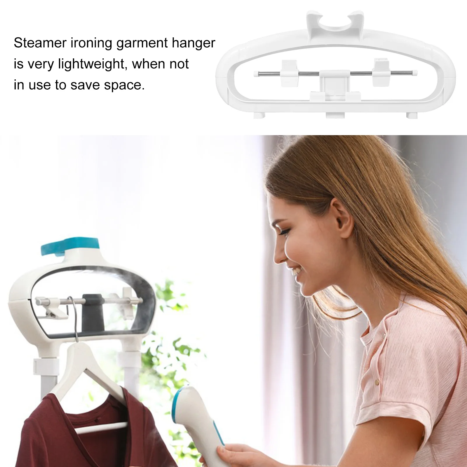 1pc Garment Steamer Rack Lightweight Collapsible Clothes For Pants Jeans Skirts Ironing Steamer Hanger Reusable Home Drying