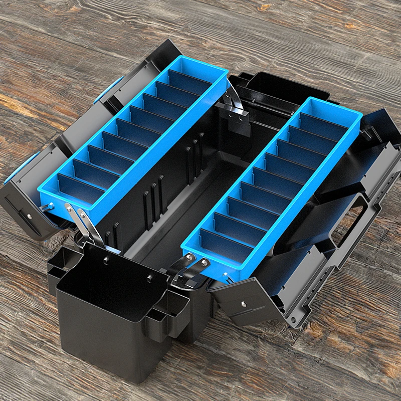 

Multifunctional Hardware ToolBox Portable Plastic Instrument Case Notebook Protective Storage Box Outdoor Equipment Tool Case