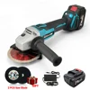 Brushless Angle grinder rechargeable battery powered 4 speeds Electric Grinding machine Cutting Machine For Makita 18V Battery 1