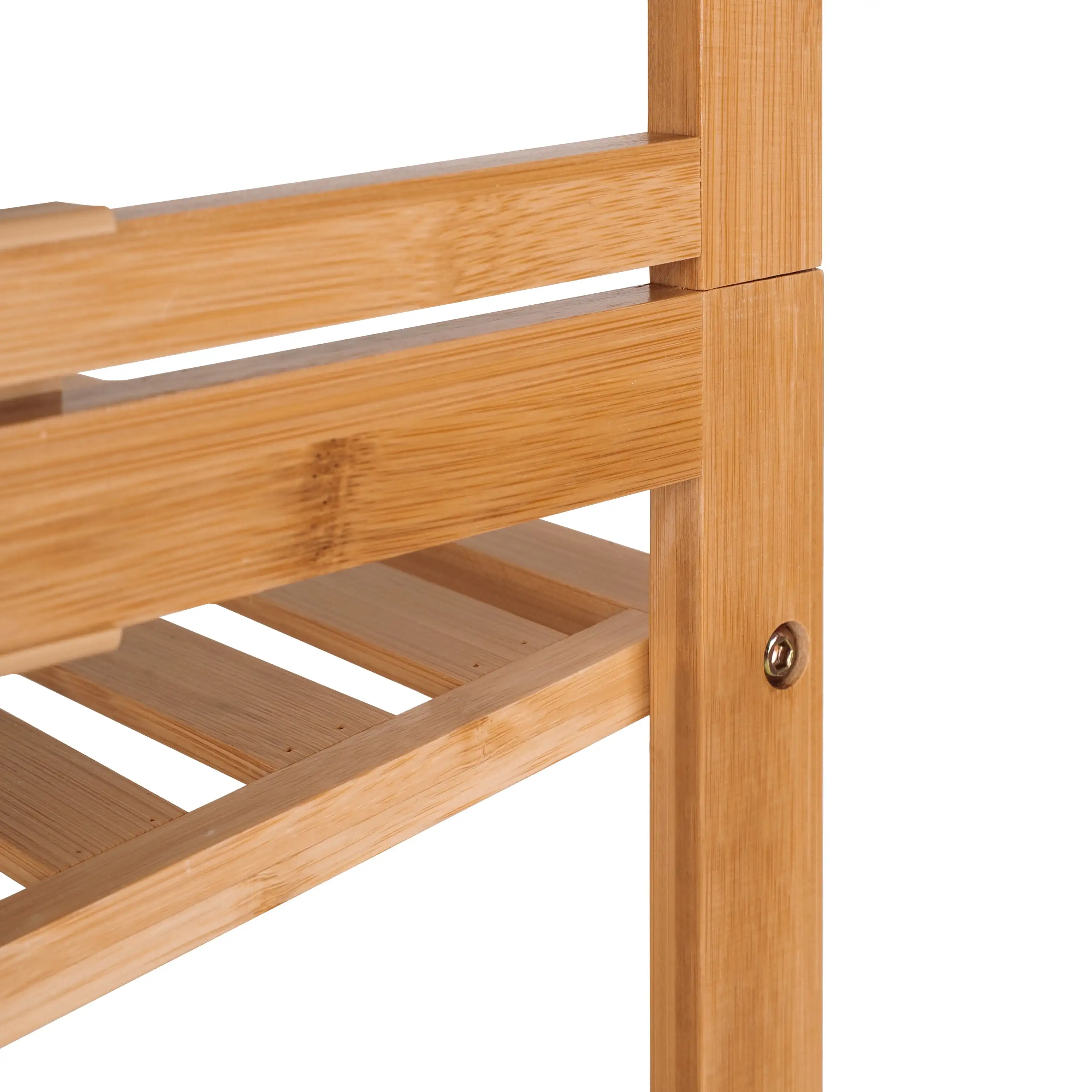 Bamboo 3 Tier Shoe Rack for 9 Pairs Shoe, 28.66 IN Wx 13.18 IN Dx 23.8 H