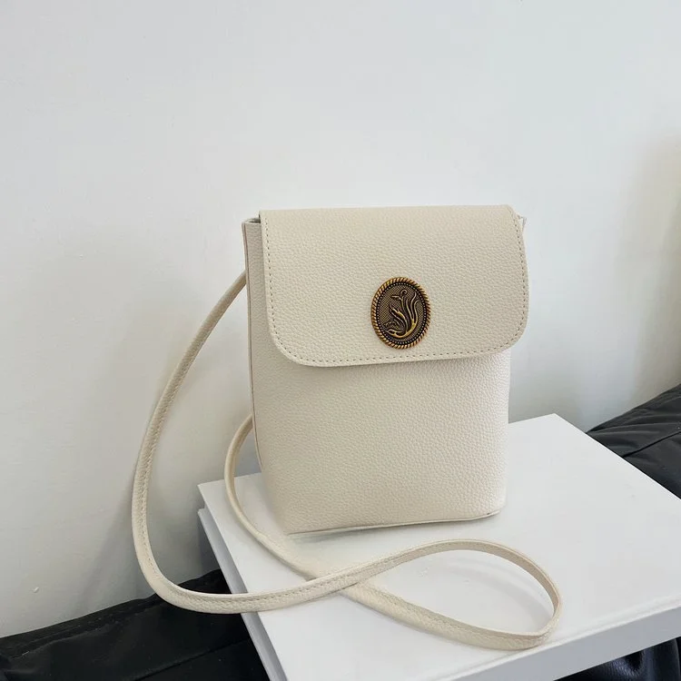 Advanced feeling minimalist and portable crossbody for women's new versatile mobile phone mini one shoulder small bucket_voghion.com