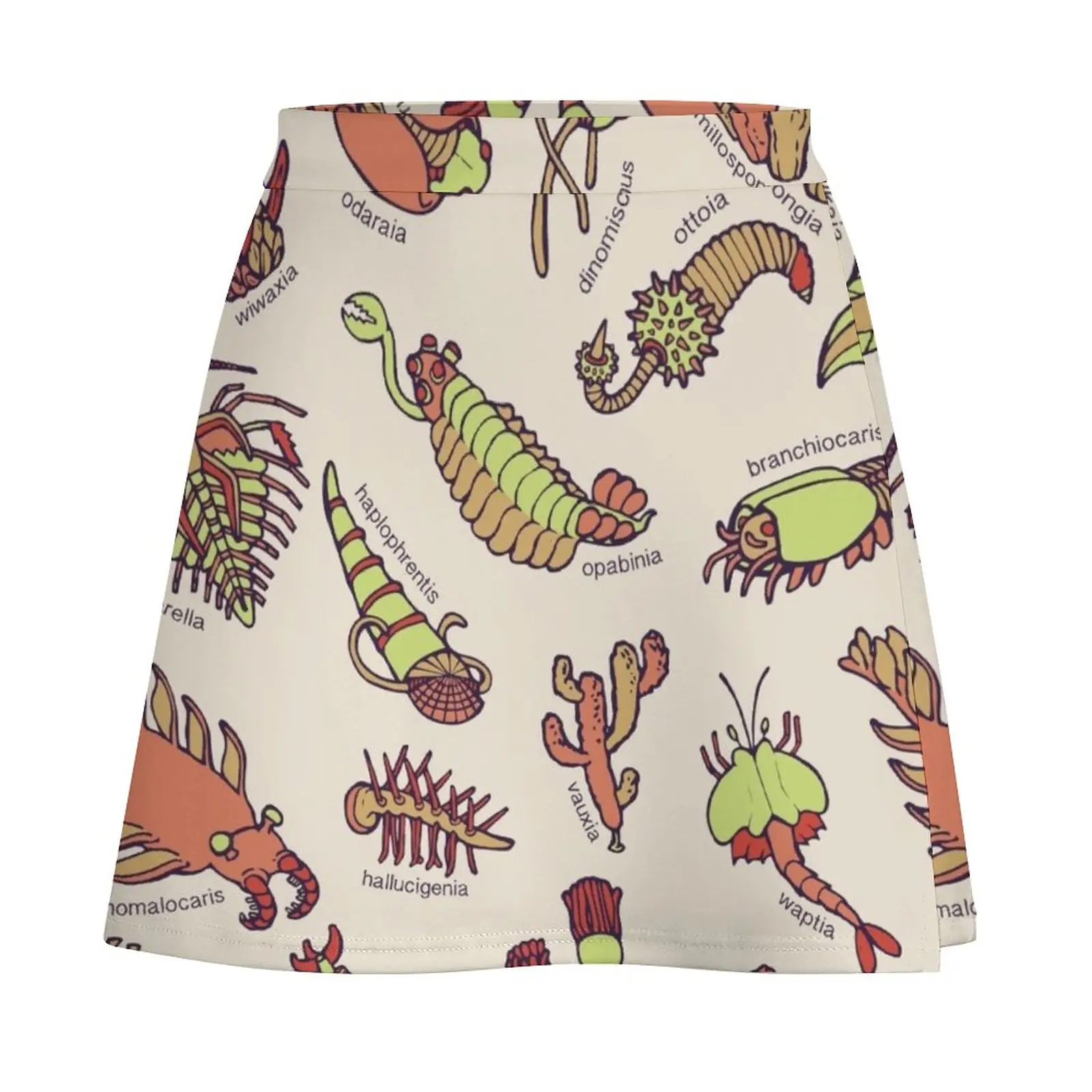 Cambrian Critters Mini Skirt School uniform Women skirt