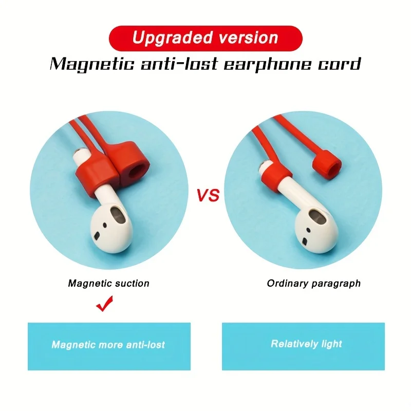 Silicone Magnetic Earphone Strap