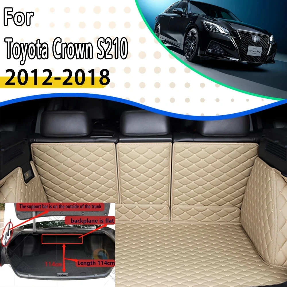 

Car Trunk Mats For Toyota Crown Kuraun S210 2012~2018 5 Seats Anti-dirty Tray Rear Trunk Matt Cargo 114CM Length Car Accessories