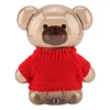 Child Gift Children  Piggy Bank Money Box Cartoon Clothes Bear Plastic Transparent Cute Bear Piggy Bank  Box Saving Box 6