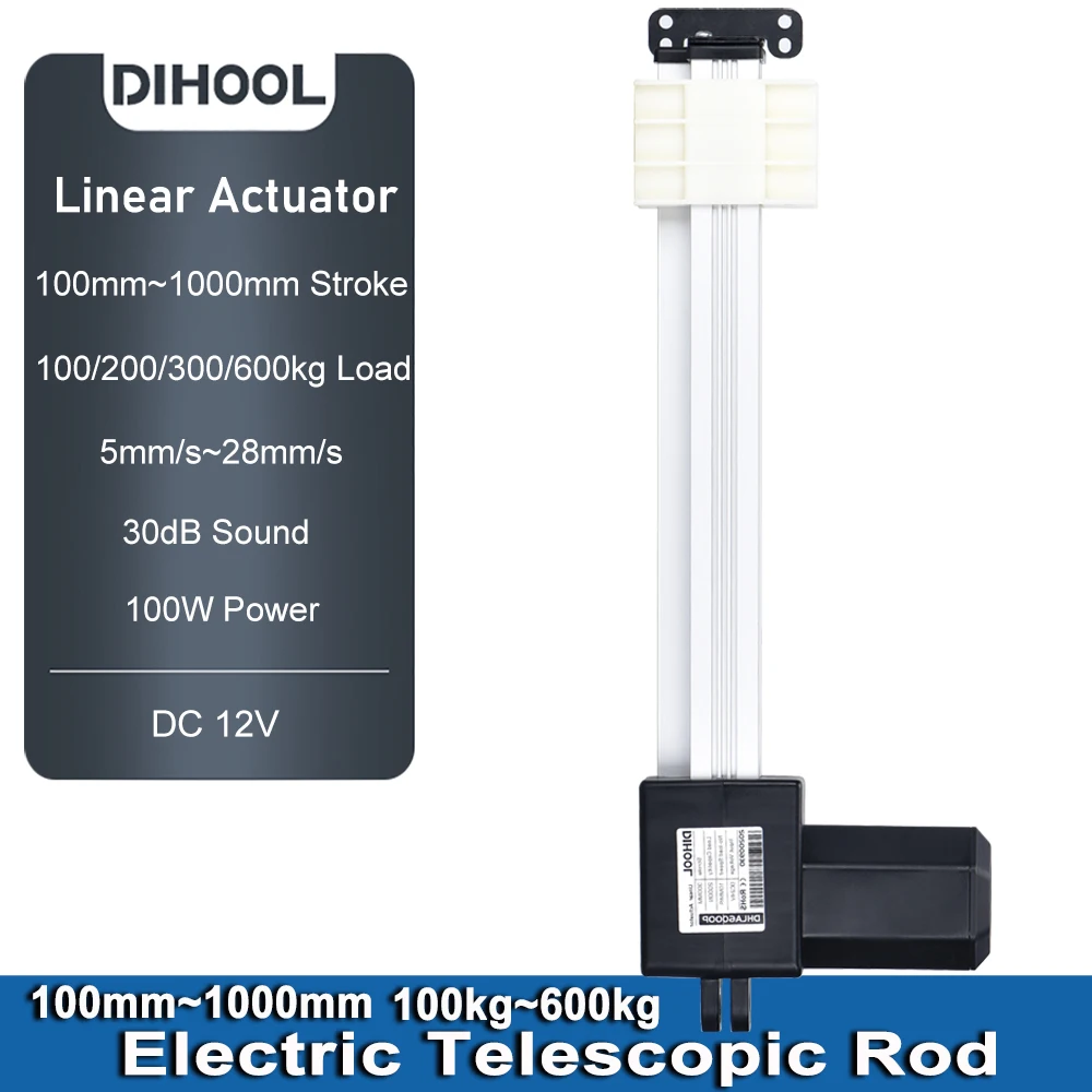 

DHLA6000P-12V RV/Solar system/Car/Household linear actuator electric lifting telescope push rod motor