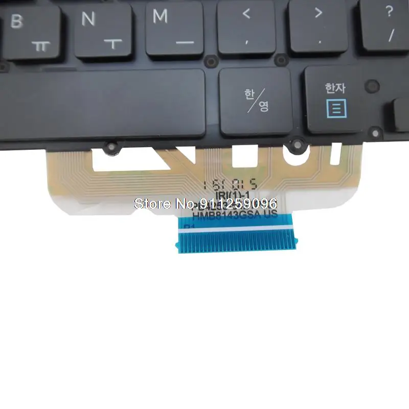 Teclado do Portátil com Retroiluminação para Samsung Inglês Eua Coréia Novo Np900x3l 900x3l 900x3j 900x3m kr Ba5904089a Ba59-04103a - Imagem 5