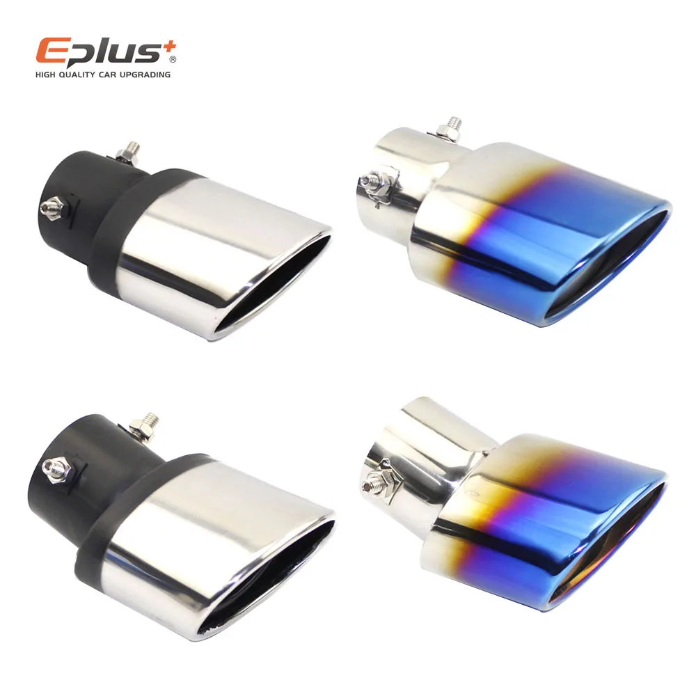 Car Exhaust Tail Pipe Universal Stainless Steel Exhaust System Outlet Nozzle End ID 60MM Oval