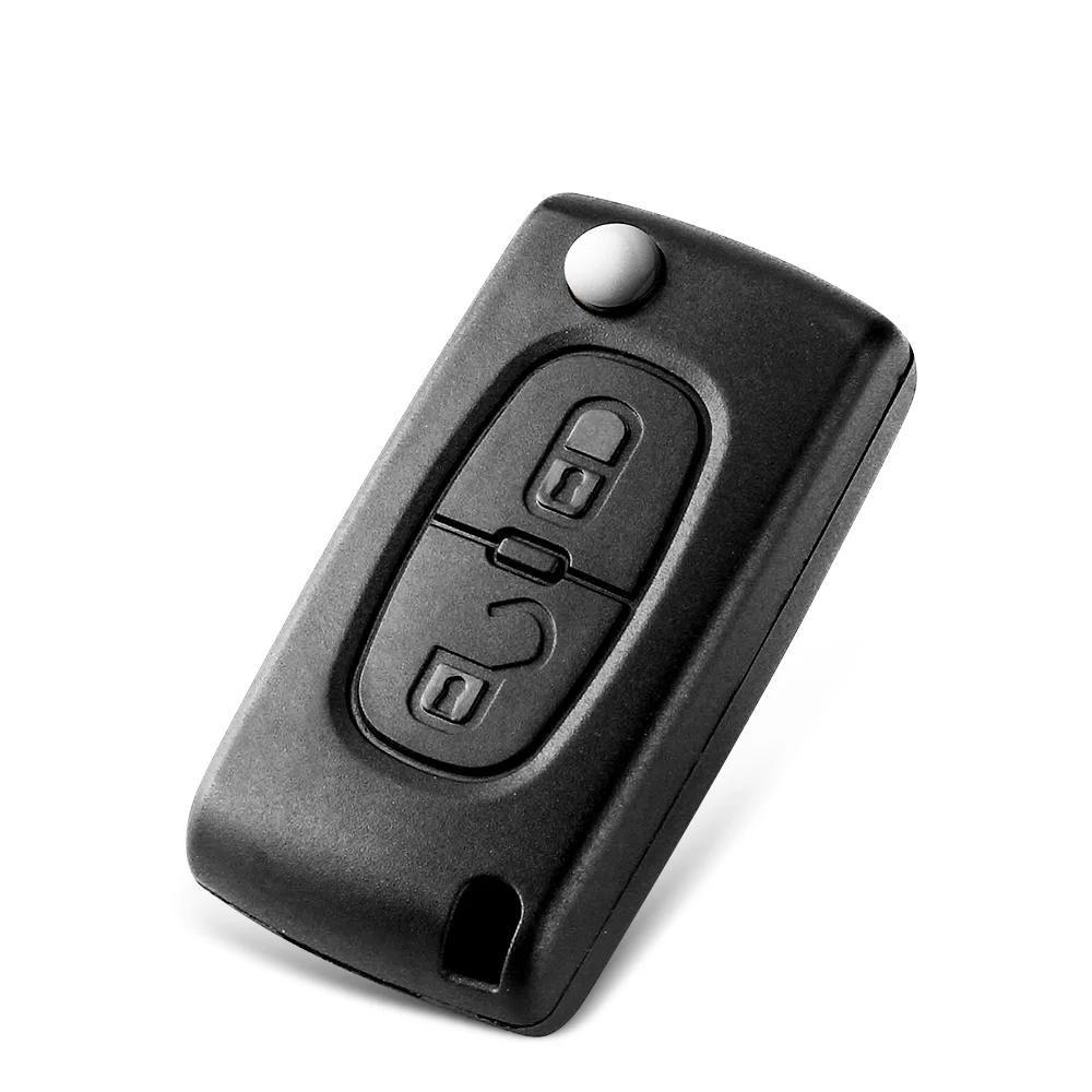 Key Case 2 Buttons for Peugeot 307 408 308 3008 Fob Remote Car Key Replacement Shell