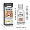 Body Snow Bleach Cream Nicotinamide Brighten Private Parts Underarm Bleaching Armpit Elbow Knees Joint Removal Dark Spot Melanin 6