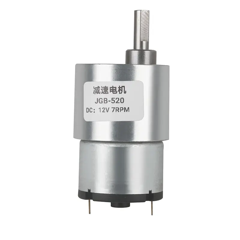 6V/12V/24V DC Gear Motor 7RPM to 960RPM High Torque Gear Box JGB37-520 Reversible Electric Reduction Geared Motor image 3